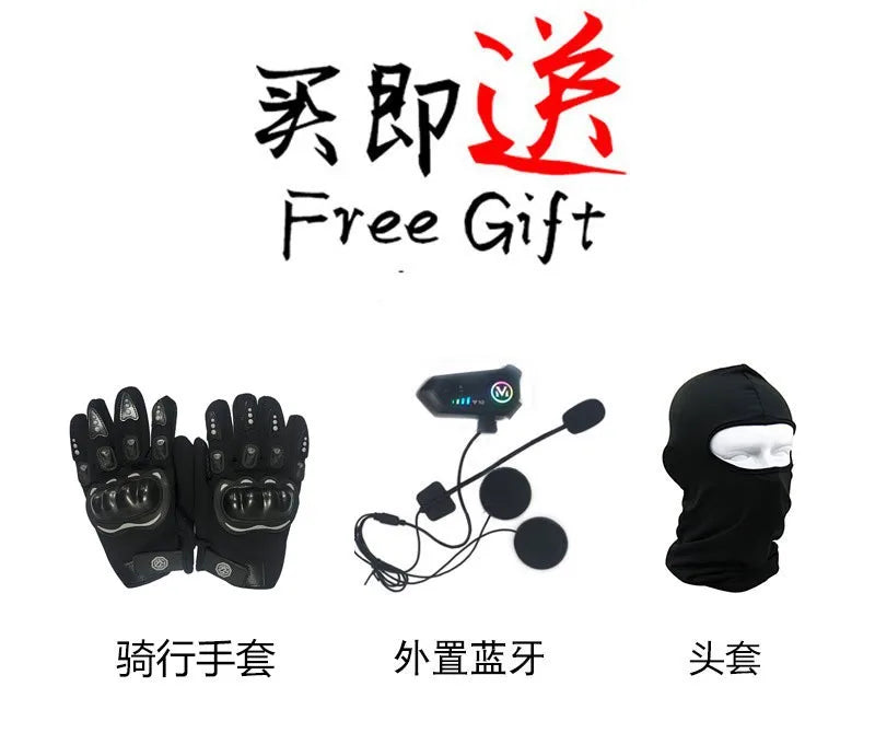Motorcycle Helmet Full Face Racing Motorbike Helmet with Double Sun Visor Women Man Flip Up Moto Helmets Capacete De Moto