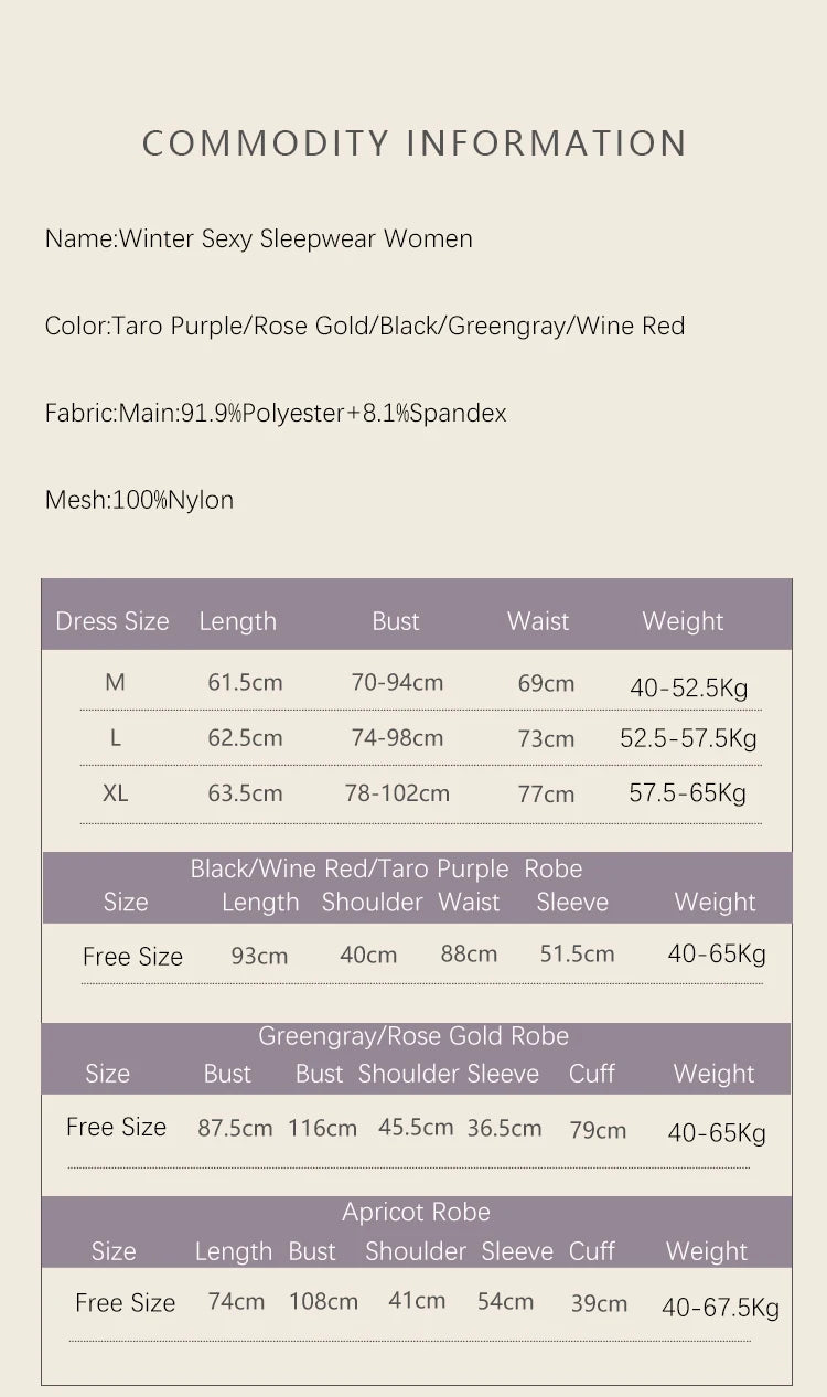 REBEYULI Sexy Sleepwear Women Deep V Solid Lace Velvet Mini Dress with Chest Pad Sweet Fly Sleeves Casual Robe Gown Set Women