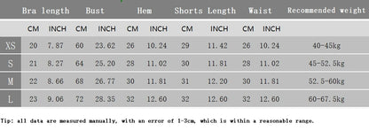 2 Pieces Yoga Suit for Women Seamless Fitness Gym Clothes Halter Sports Bra Matching Impact Shorts Workout Sets Gym Outfit