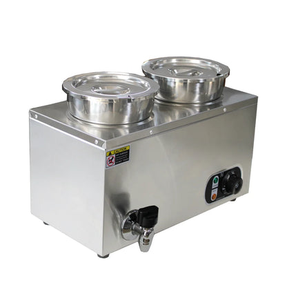 Commercial Soup Warmer Restaurant Kitchen Equipment Insulated Soup Kettle Buffet Food Warmer With 4Pots 7L For Catering 110/220V