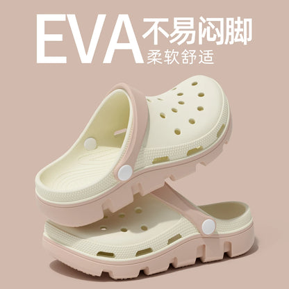 Women Slipper Clog Sandals nursing Cloud Summer Flip Flops Beach Slides Home House Platform Shoes Flat Men Male Female Hole