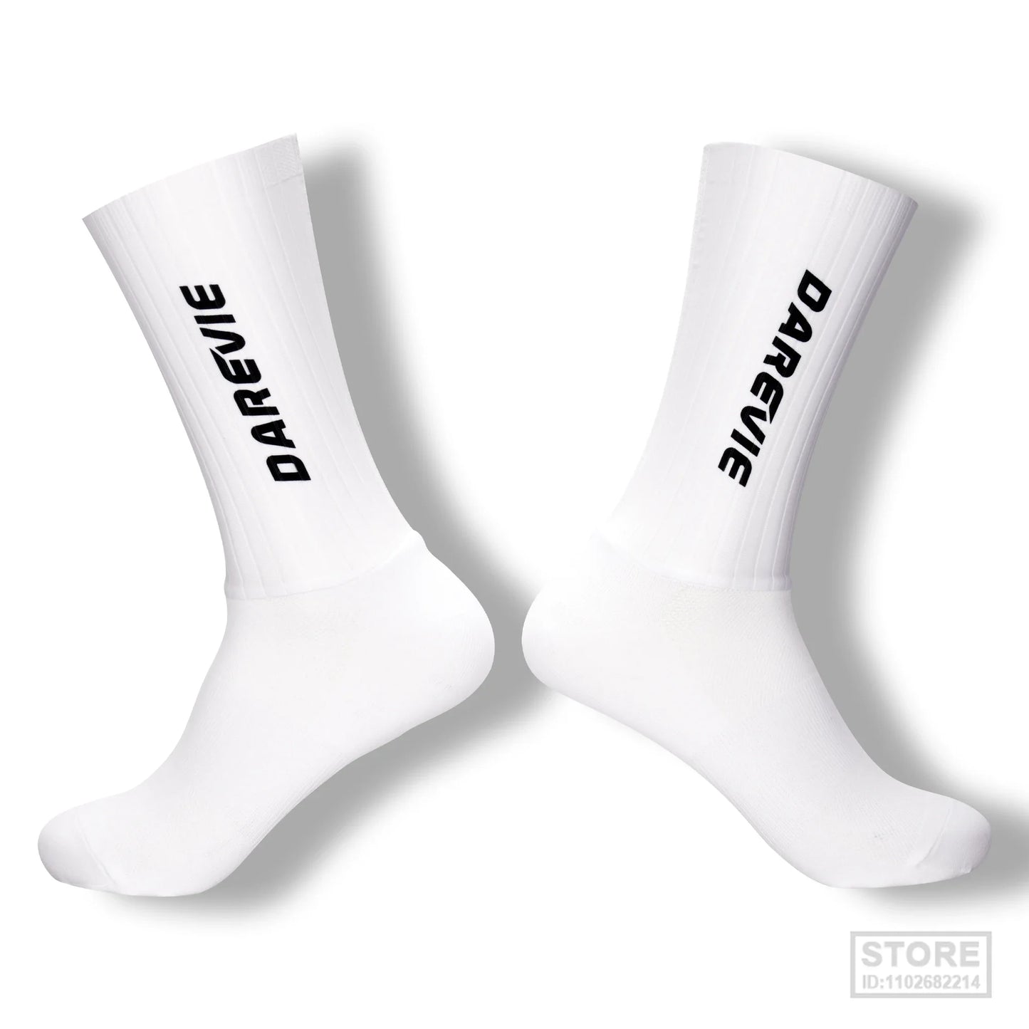 Pro DAREVIE Cycling Socks Aero Sock High Speed Sports For Men Anti-slip Breathable Athletic Moisture Control