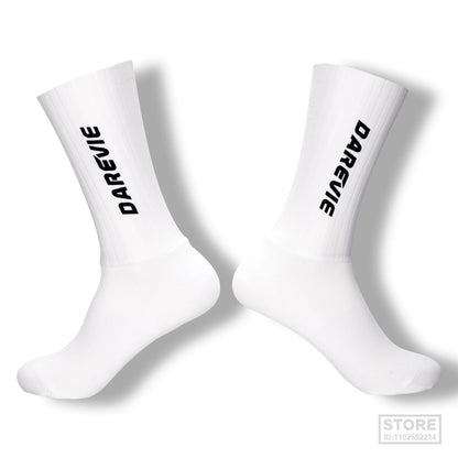 Pro DAREVIE Cycling Socks Aero Sock High Speed Sports For Men Anti-slip Breathable Athletic Moisture Control