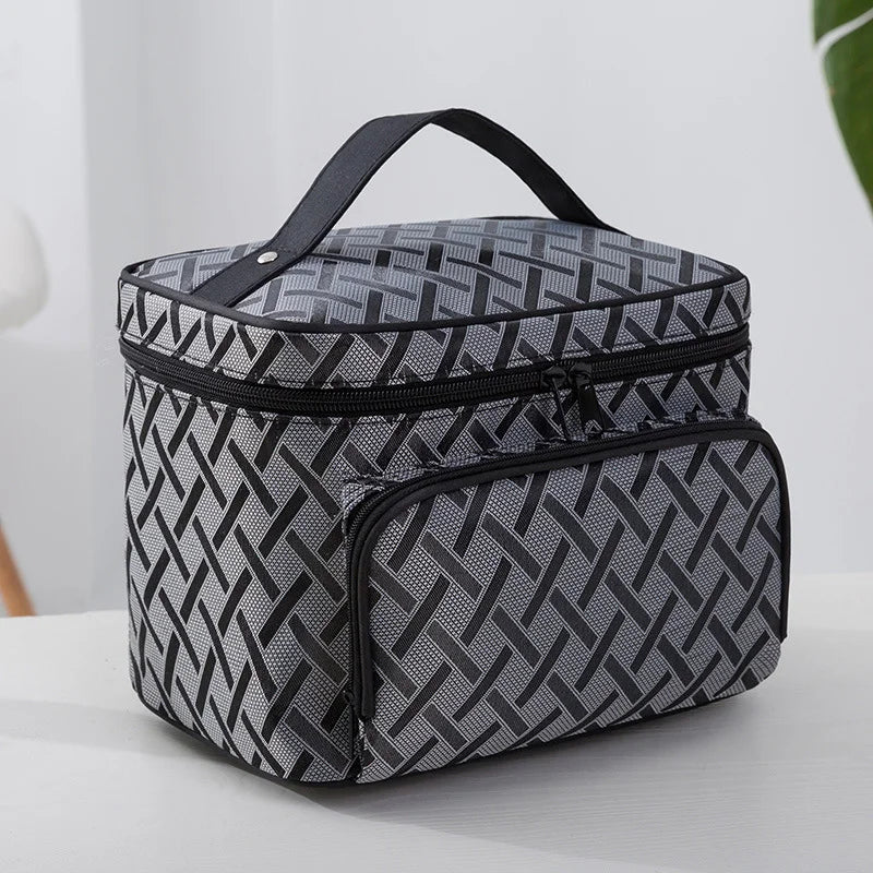 New Large Capacity Flower Cosmetic Bag Zipper Cosmetic Box Storage Organizers Travel Toiletry Makeup Bag SZL8061