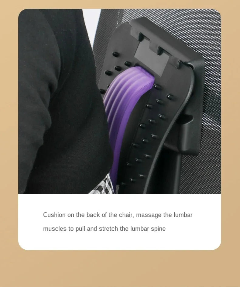 Lumbar Soothing Device, Lumbar Stretching Massager, Yoga Spine Correction, Hump Back Exercise and Stretching Equipment