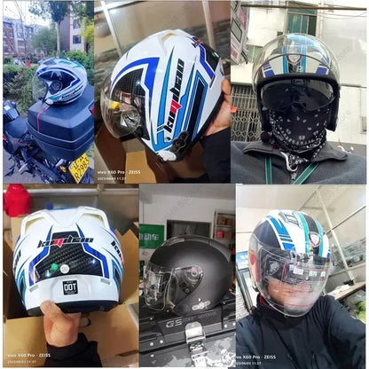 HOT DOT Approved Open Face 3/4 Motorcycle Helmet with Build-In Bluetooth Headset Earphone and Detachable Liner for honda
