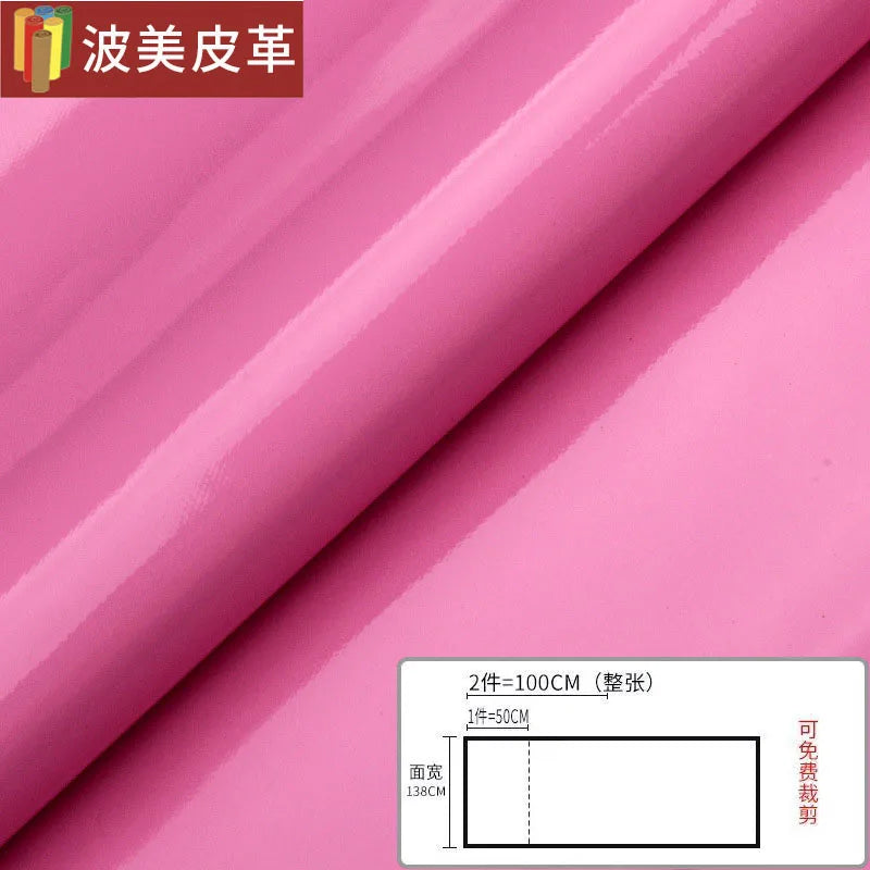 Pvc Patent Leather Fabric By The Meter for Jacket Skirt Bag Clothes Diy Sewing Cloth Waterproof Slightly Hard Wearable Glossy