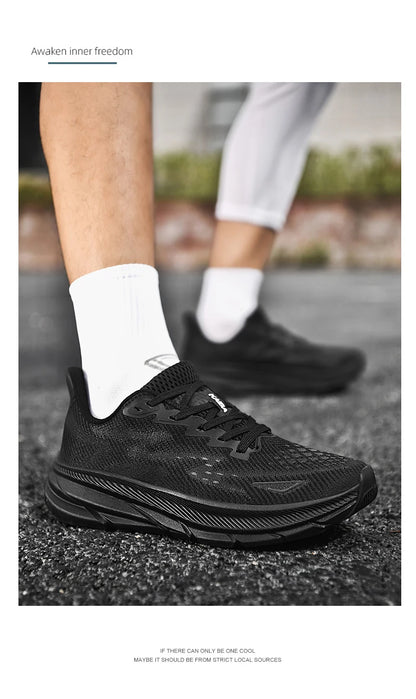 Men's Running Shoes Luxury shoes Couple Outdoor Sneakers Cushioning Breathable Mesh Off-road Trainer Shoes Race Non-Slip Fashion