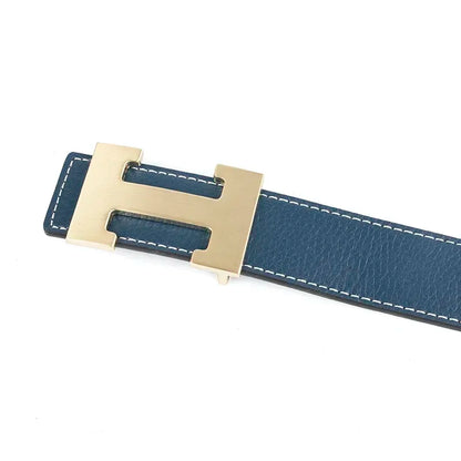 Red Luxury Designer Brand Cowhide H Belt Men High Quality Women Genuine Real Leather Dress Cowhide Strap for Jeans Waistband