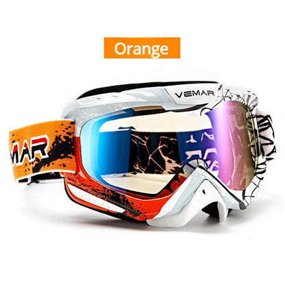 VEMAR Detachable Motorcycle Helmet Goggles Cycling Glasses Man Windproof Dust-proof Motocross Face Mask Goggles Glasses Block UV