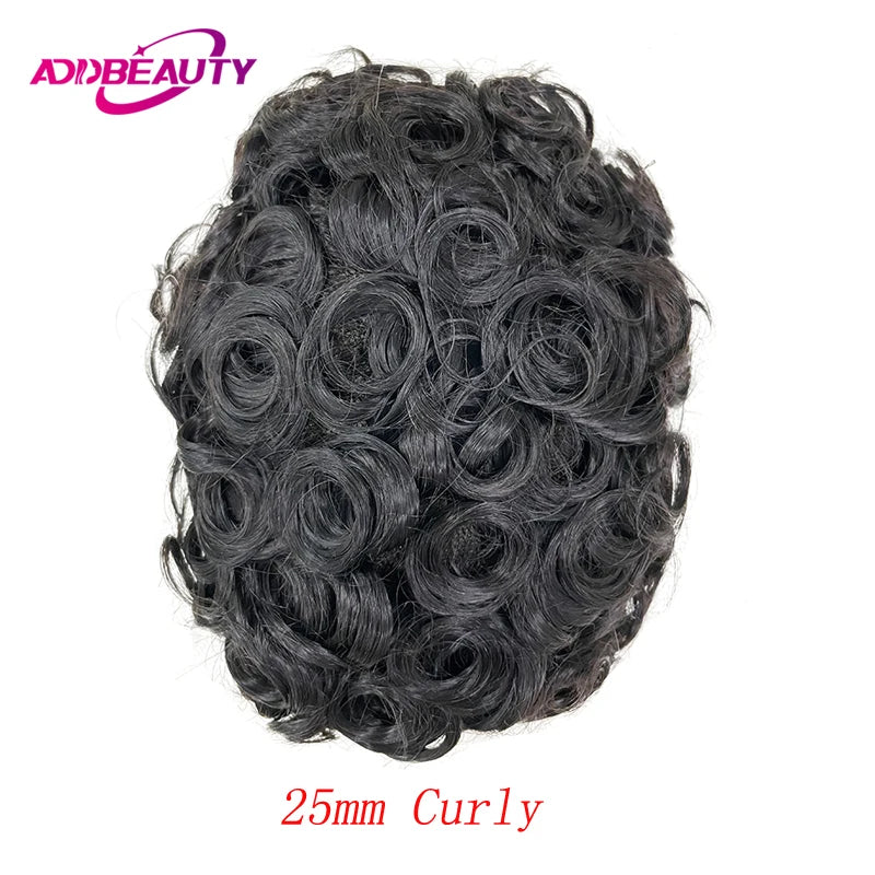 Dreadlocks Man Hair Prosthesis Mono NPU Men Toupee Human Hair Wigs Indian Human Hair System Unit Natural Color 7inche Dreadlocks