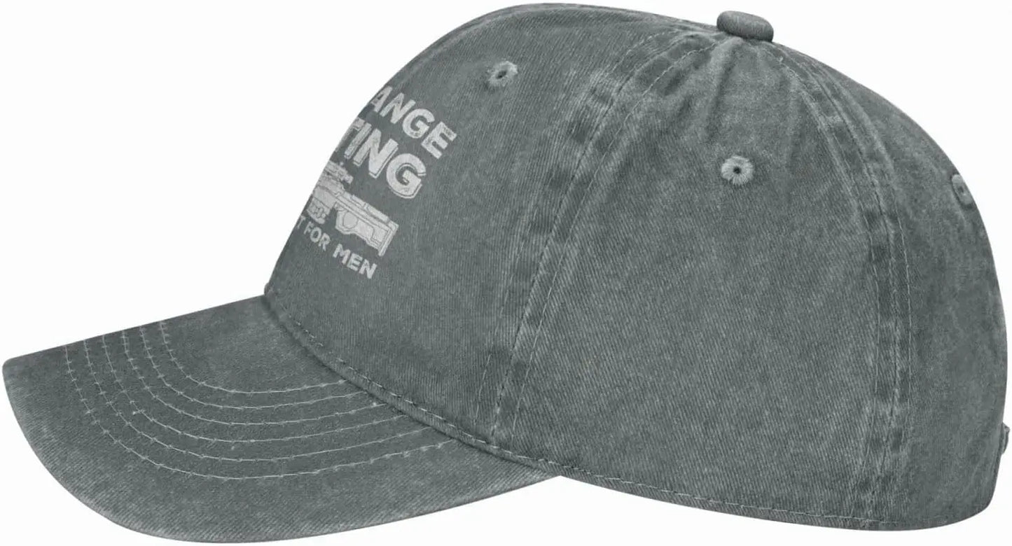 Funny Hat Long Ranges Shooting It's Like Golf But for Men Hat Men Dad Hats Cool Caps