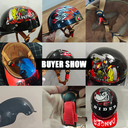 Vintage men's baseball caps motorcycle retro helmets ladybug helmets electric car baseball caps half helmets