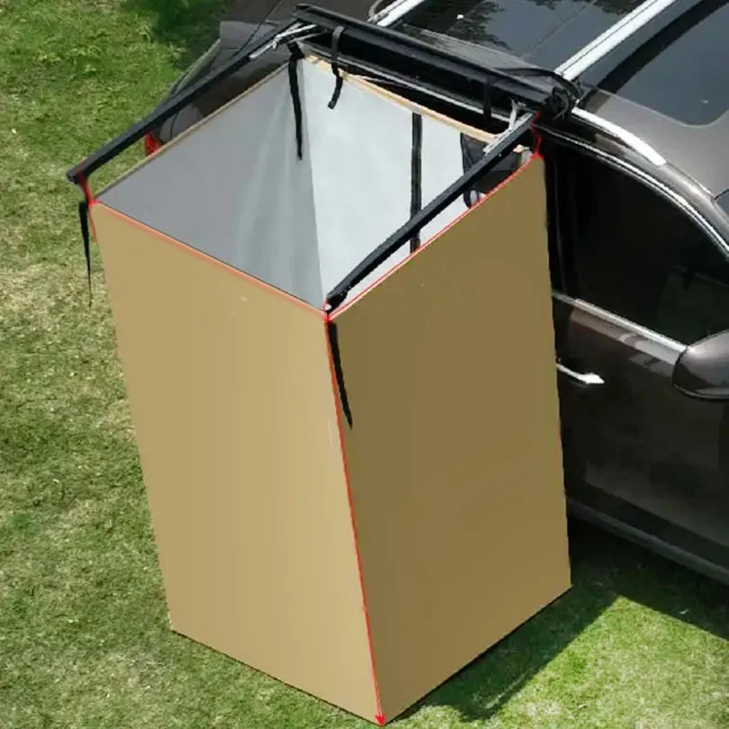 Car Side Shower Tent Waterproof Privacy Shower Tent RV Tailgate Van Toilet Changing Room Shelter for Outdoor Camping HikingBeach