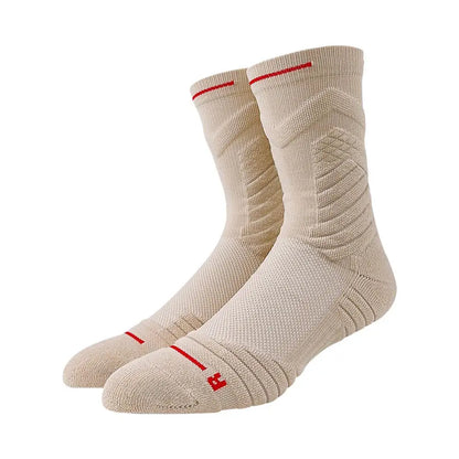 Bullfight 2.0 Men's High-top Sports Towel Basketball Socks Bottom Practical Professional Long-tube Mid-tube Elite Thick Running