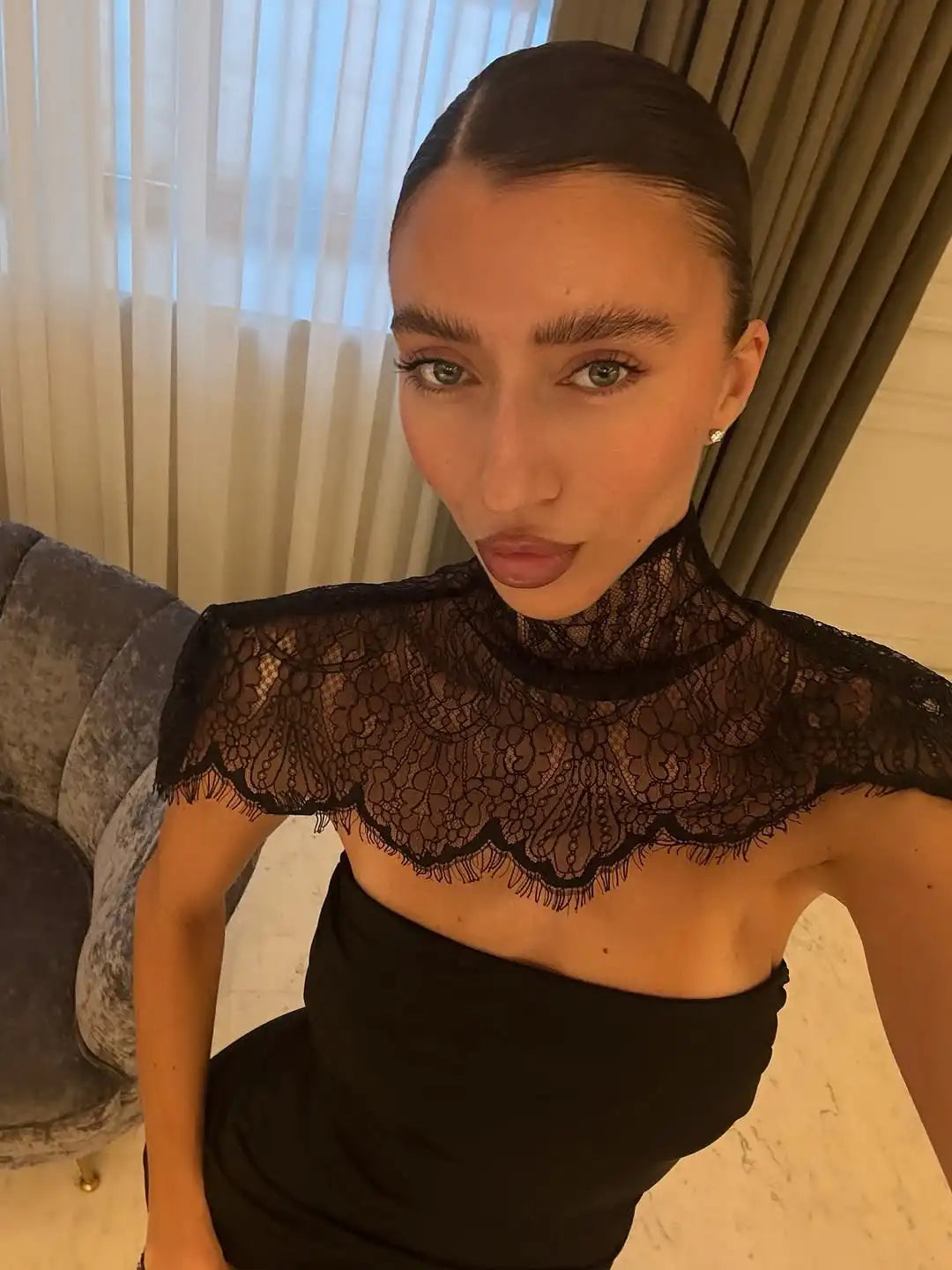 Black Lace Patchwork Strapless Dress Women Sexy Cape Shawl Waist Cinching Slim Mini Dresses Lady 2026 Evening Club Party Gowns