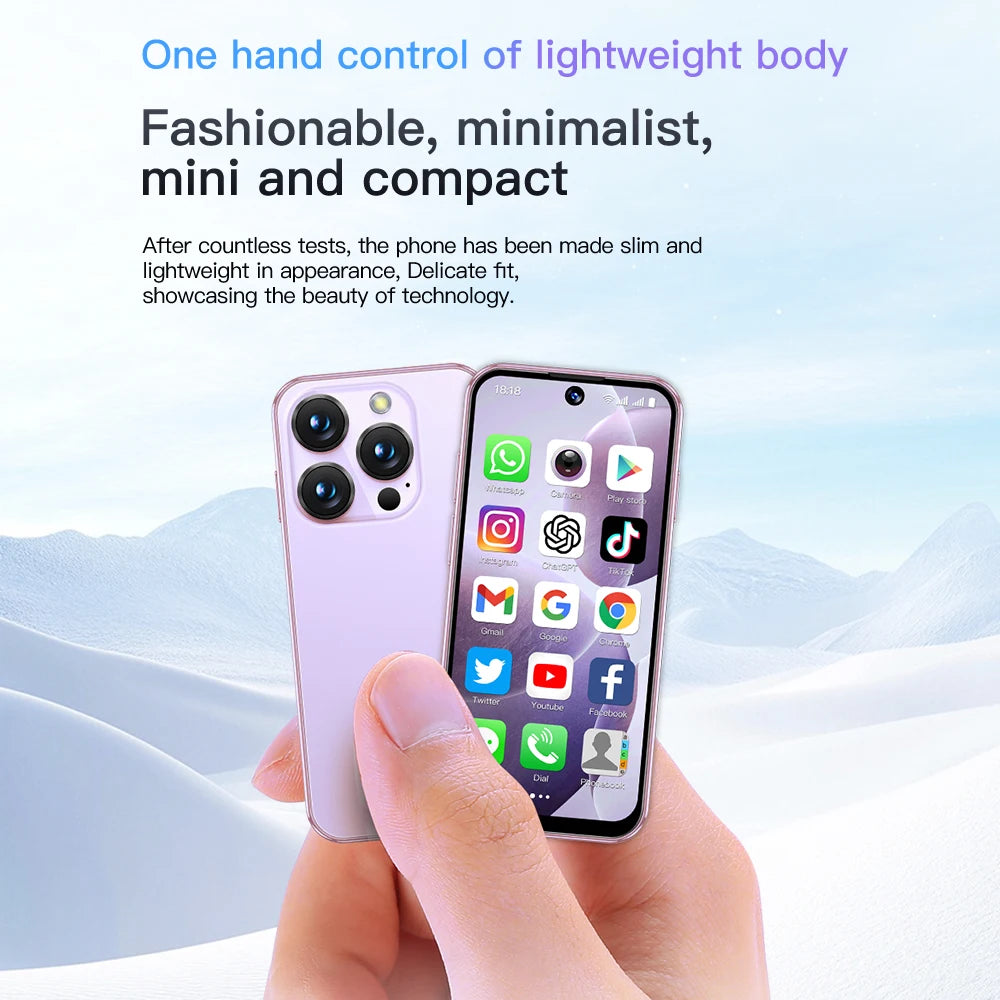 SOYES XS19 3.88" Mini Smartphone 2GB RAM 16GB ROM Android10.0 Face Recognition Unlock 3G Small Mobile Phone