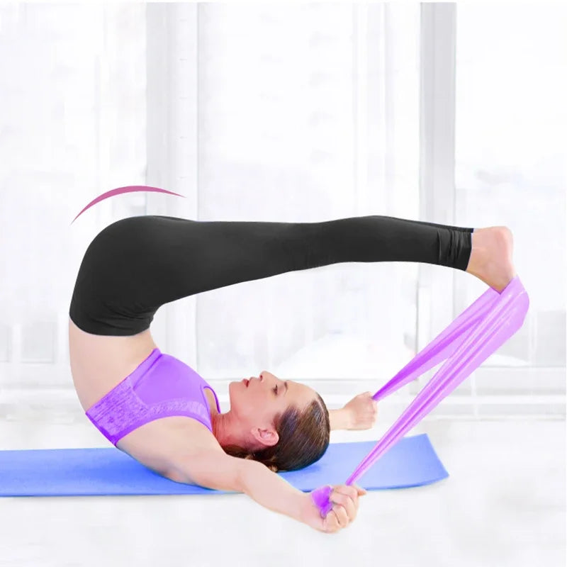 Elastic Fitness Bands Resistance Bands Elastic Fitness Tapes Yoga Pilates Crossfit Stretching Muscular Work Out Equipment