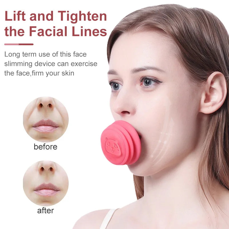 Fitness Jawline Shaper Face Workout Mouth Exerciser Facial Muscle Massager Eliminate Facial Wrinkles Physiotherapy Health Gym