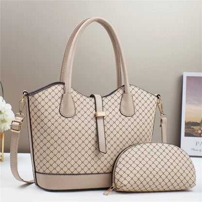 New Trendy Women's Tote Bag Brand Women's Handbag Large Capacity Women's Shopping Shoulder Bags 2 Piece Set Ladies messenger bag