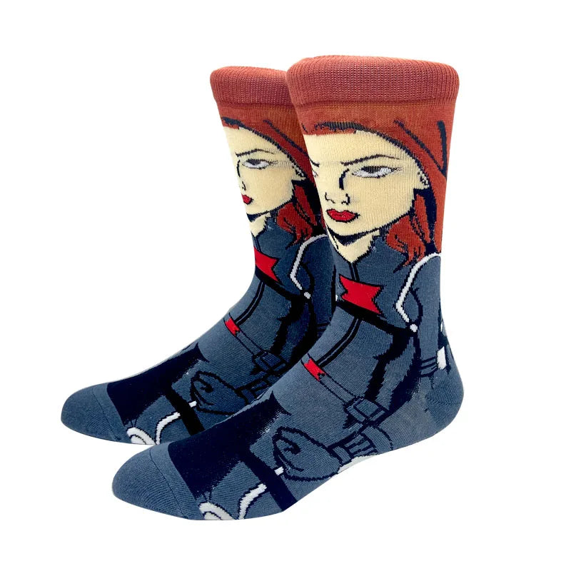 2023 New Anime Women Men Socks Long Socks Men‘s Knee-High Cosplay Sock Adult Personality Hip Hop Harajuku Long Funny Socks 36-45