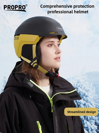 PROPRO Light Ski Helmet With Safety professional Ski Snowboard   motorcycle Integrally-Molded Skiing Snow Husband Men Women