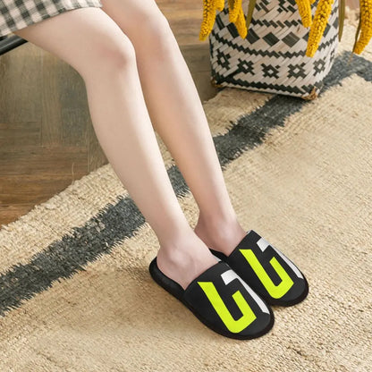 Custom British Lando Norris Racing Driver Guest Slippers for Spa Women House Slipper