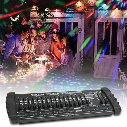 384 Channel Light Controller DMX512 Dj Light Controller Console Operator for Live Concerts KTV DJs Clubs Equipment
