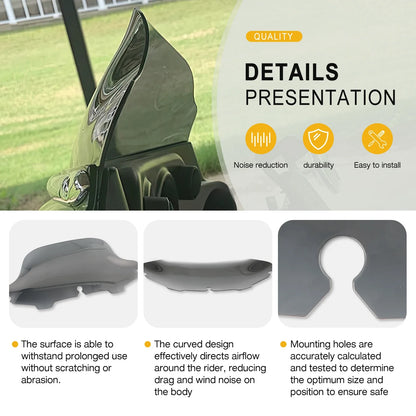 4'' 6"8'' Windshield Fairing Windscreen Cover For Harley Electra Street Glide Touring1996-2013 Black/Smoke