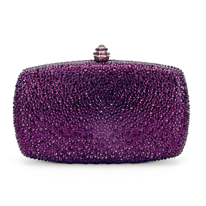 Evening Clutch Bags Green Bridal Clutches Bags Crystal Bridal Stones Purse Lady  Party Wedding Rhinestone Women Shoulder Handbag