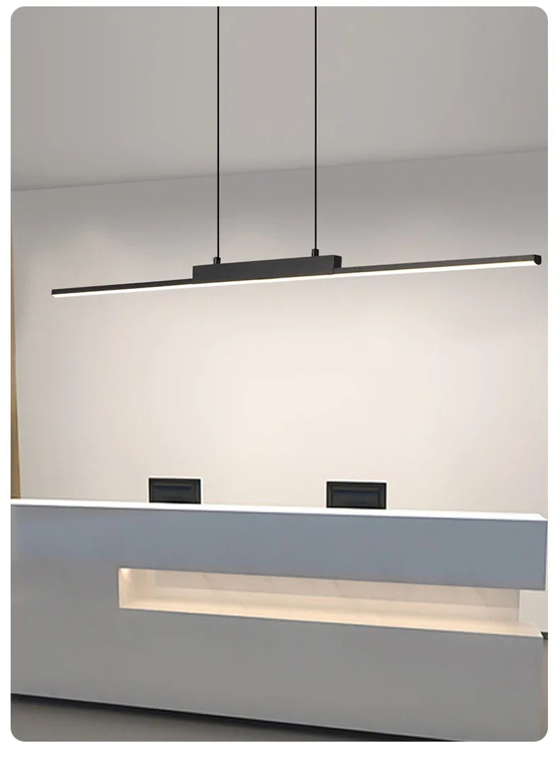 Modern LED Pendant Light 80/100CM For Living Room Kitchen Restaurant Dining Table Bar Indoor Decorative Lighting Hanging Lights