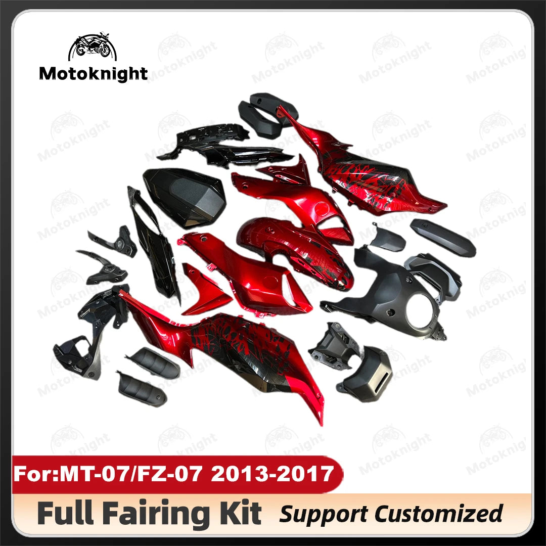 Motorcycle Injection Full Fairing Kit Fit For 2012 - 2017 Yamaha MT-07 MT 07 2013 2014 2015 2016 fairings kits