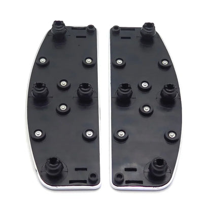 Skull Zombie Rider Motorcycle Footboard Insert Kit For 1980-Up Harley Davidson TOURING FLHT FLT FLTR FLHR FLHS SOFTAIL FLSTN