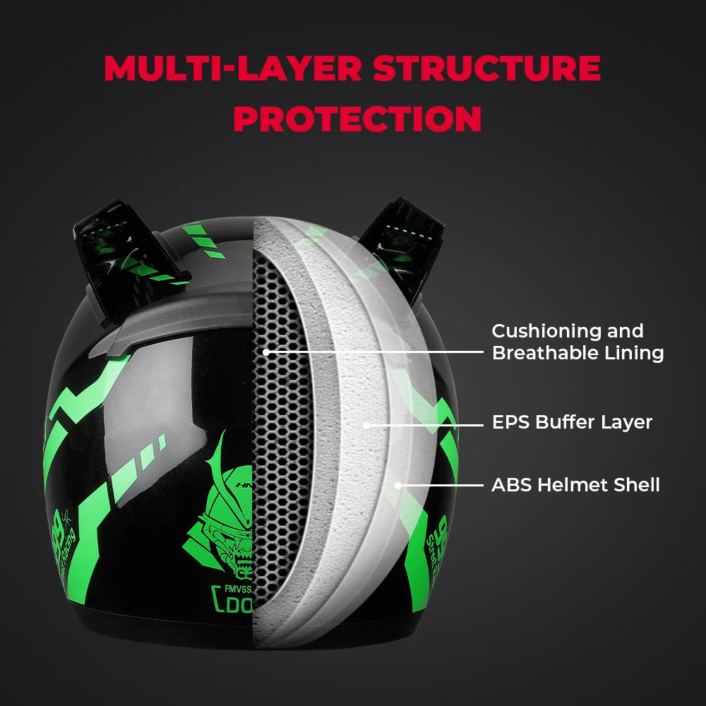 KEMITOUR Full Face Motorcycle Helmet DOT Certification Cat Ear Safety Moto Helmet For Women Men Breathable Gift For Girlfriend