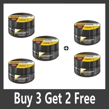 Car interior scratch repair paste, interior and exterior plastic polishing wax for leather, tires, steering wheel.