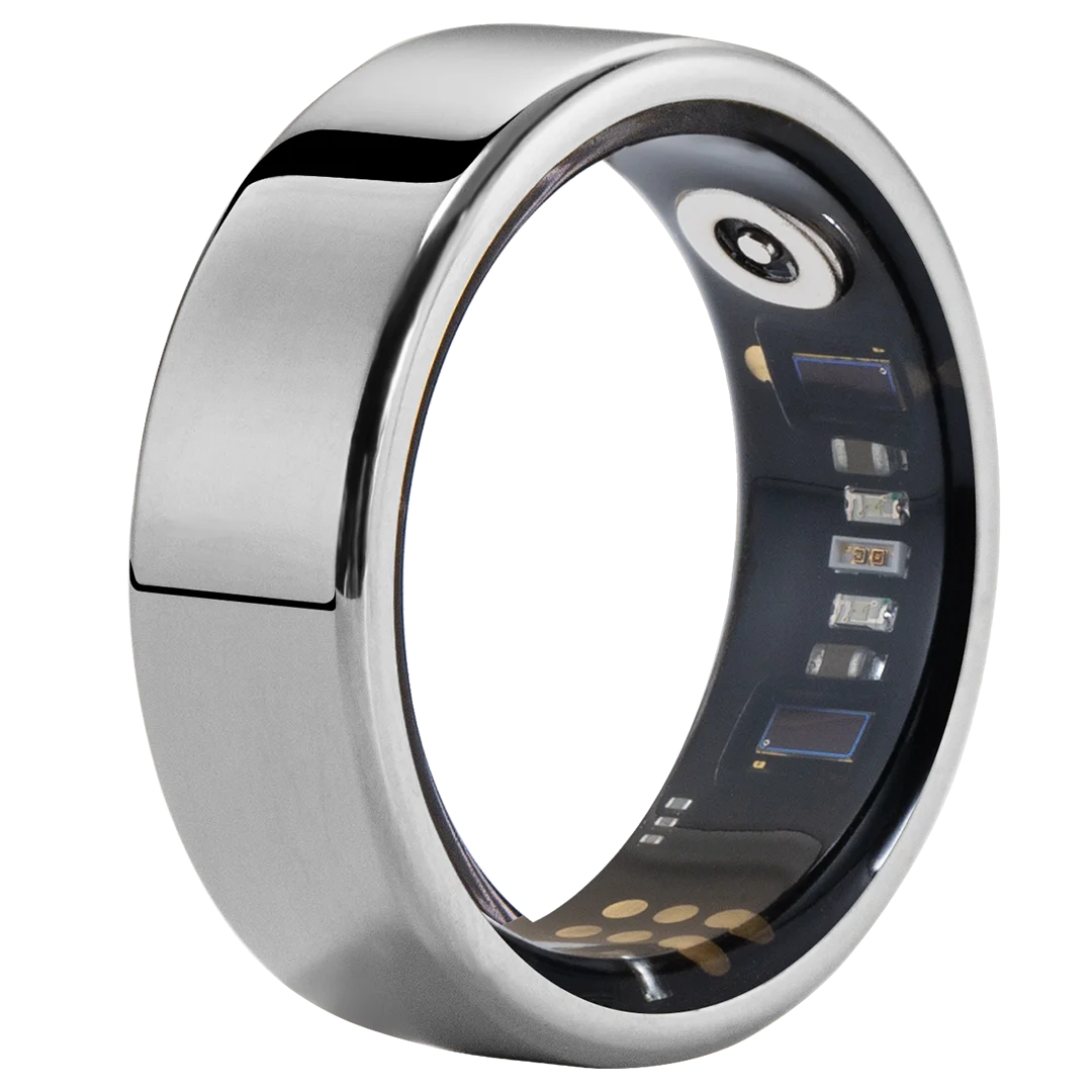 Amovan Nova Smart Ring Premium Quality AI Analysis GPS Sports Mode Heart Rate Blood Oxygen Stress Sleep Temperature Monitor