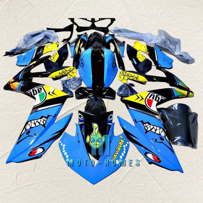 Free Custom fairings Kit for YZF R3 R25 2015 2016 2017 2018 Yamaha R25 R3 15-18 Injection Motorcycle Body Repair Kits Blue