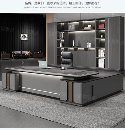 L Shape Storage Executive Desk Designer Computer Bureaux Table Computer Desks Workstation Modern Mesa Escriotorio Home Office