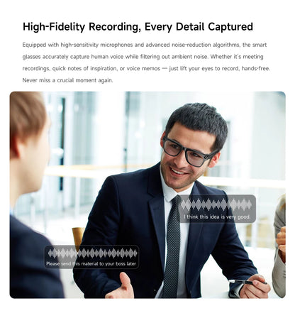 2026 AI Smart Glasses Camera Video Recording AI Photo Recognition Bluetooth Call Translation Voice Assistan Sunglasses Men Women