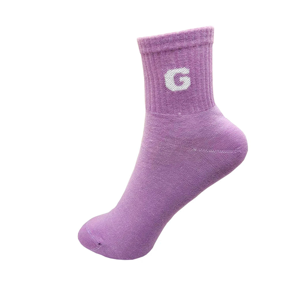 1/4 Pairs Woman Cotton Socks For Women Cotton Female Socks Set Woman Colorful Lady Socks Letter Printed Sock