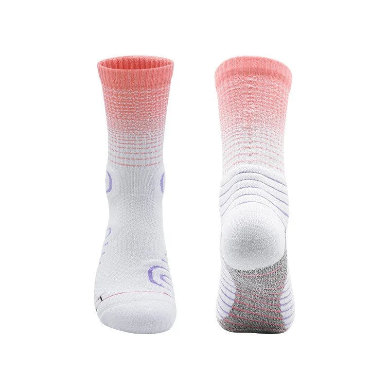 Practical Basketball Socks for Man Kids Thickened Towel Bottom Professional Medium Tube Sports for Elite Running Cycling