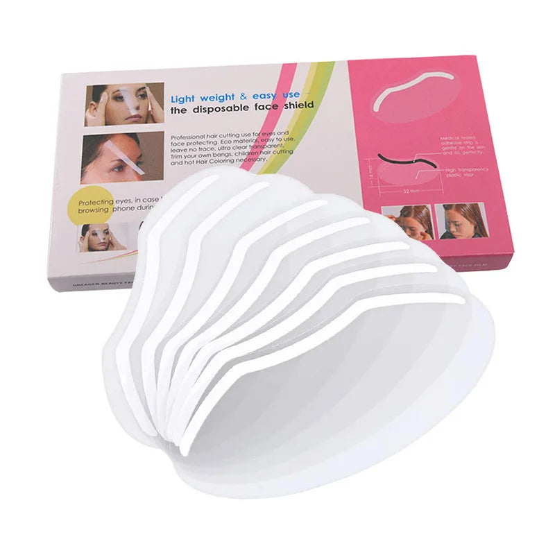 100/200/300PcsBarber Shop Eye Protection Makeup Shower Face Shields Visors Disposable Masks HairSalon Accessories Tools