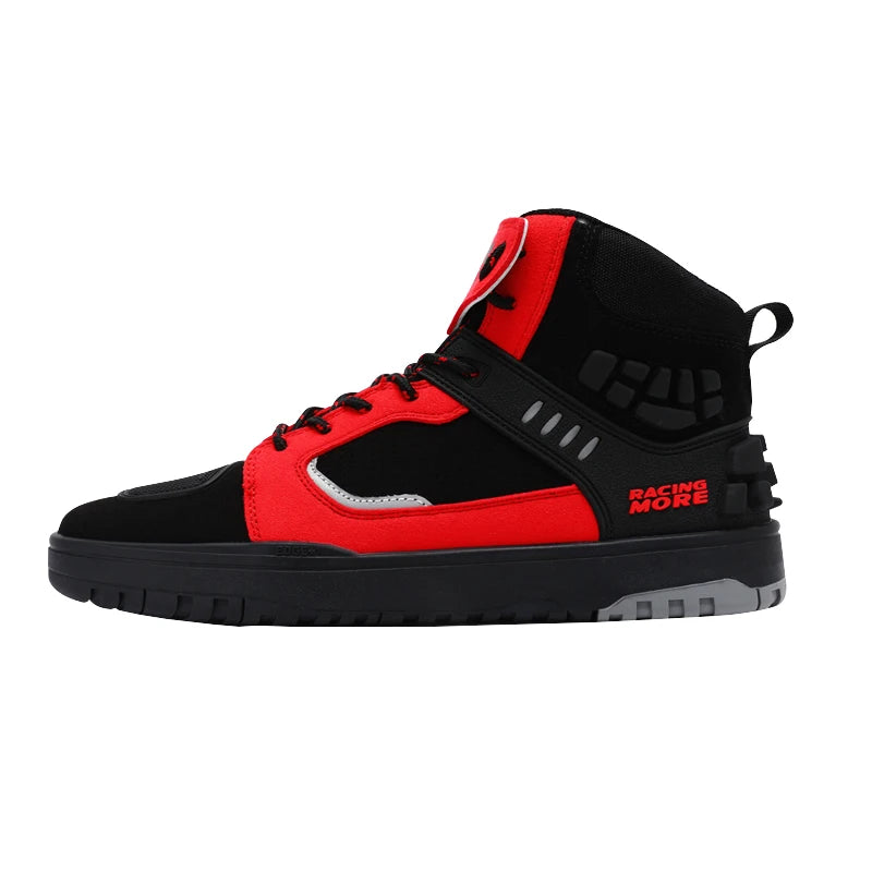Motorbike Shoes Motorcycle Riding Protective Boots Men's Shoes Breathable Anti-fall Four Seasons Motorcycle Travel Equipment