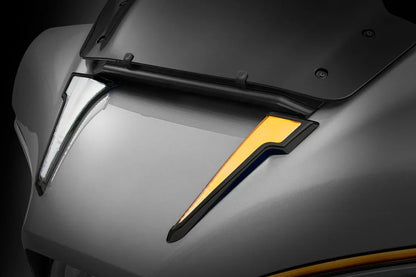 Upgrade Amber LED Front Turn Signal Lights DRL For Harley Touring CVO Street Glide Electra Glide 2023 2024 2025