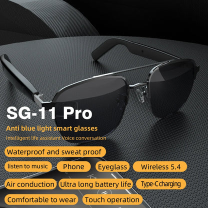 SG11 PRO Sunglasses Smart Wireless Bluetooth Glasses for Fashion Anti-Blue Light Glasses with Music Playback And Phone Answering