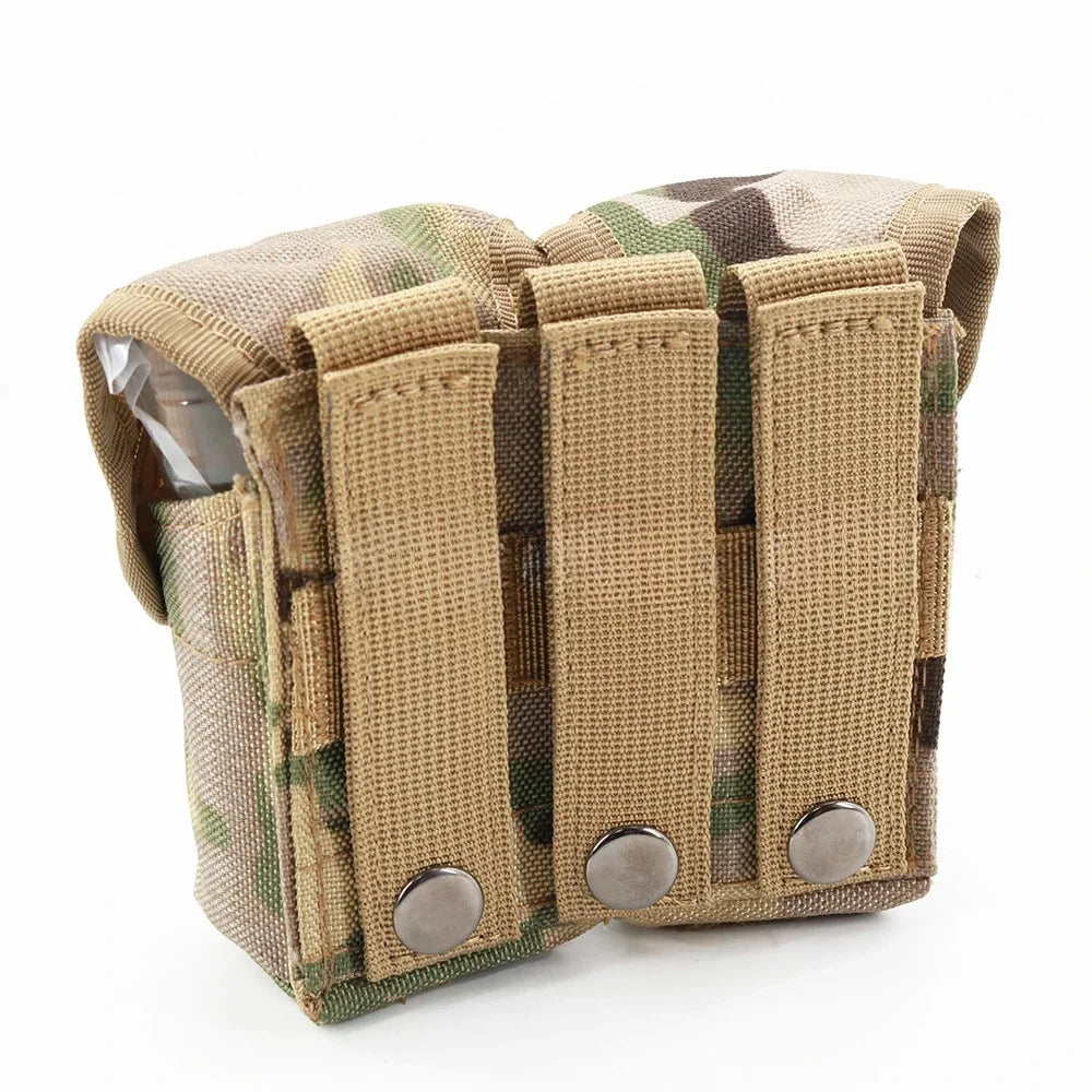 Tactical Pouch Double Frag Grenade Pack Molle EDC Tool Bag Accessory Pouch Shooting Hunting Airsoft Equipment Military Gear