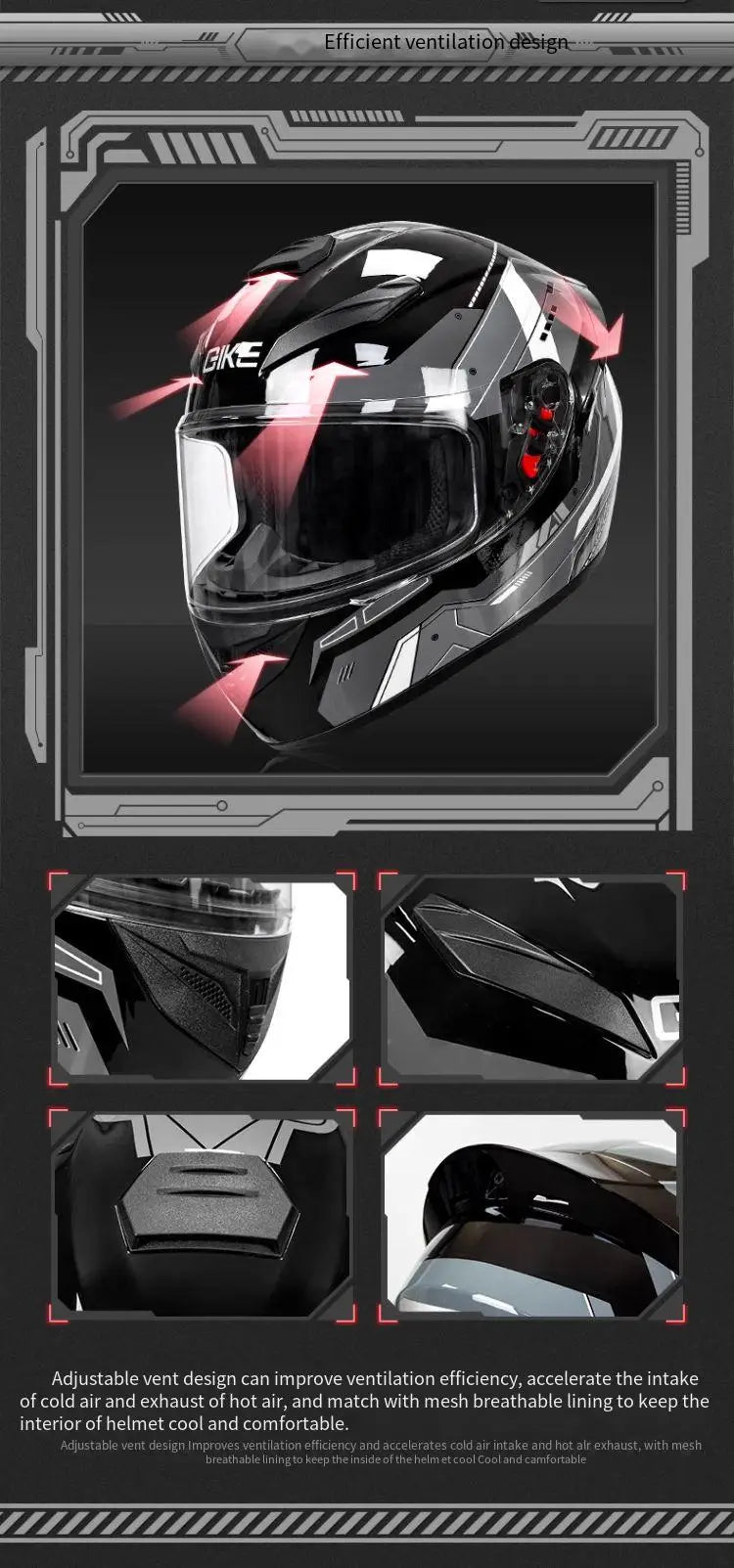 Full Face Motorcycle Helmet Men Women DOT Winter Safety Anti-Fog Waterproof Riding Motorbike Helmet Casco Motocross