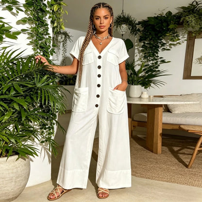 Beach Jumpsuit Women Rompers Lace Long Overalls Trench Spring Summer Bodycon Y2k Party Cluwear Elegant Outfits Work Jumpsuits