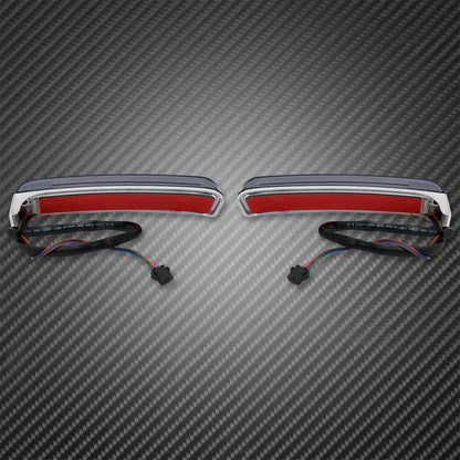 2xMotorcycle LED SaddleBag Turn Lamp Light Run Brake Light For Harley Touring Street Glide Road King FLHR Limited CVO 2014-2022