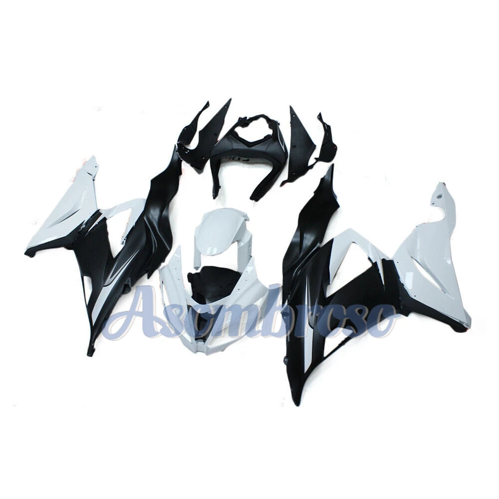 Motorcycle Aftermarket Fairing kit For Ninja ZX6R 2013 2014 2015 2016 2017 2018 ZX 6R 13-18 ZX-6R  white black body cover ZXMT
